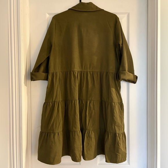 APRICOT Khaki Mini Dress - Picture 5 of 6
